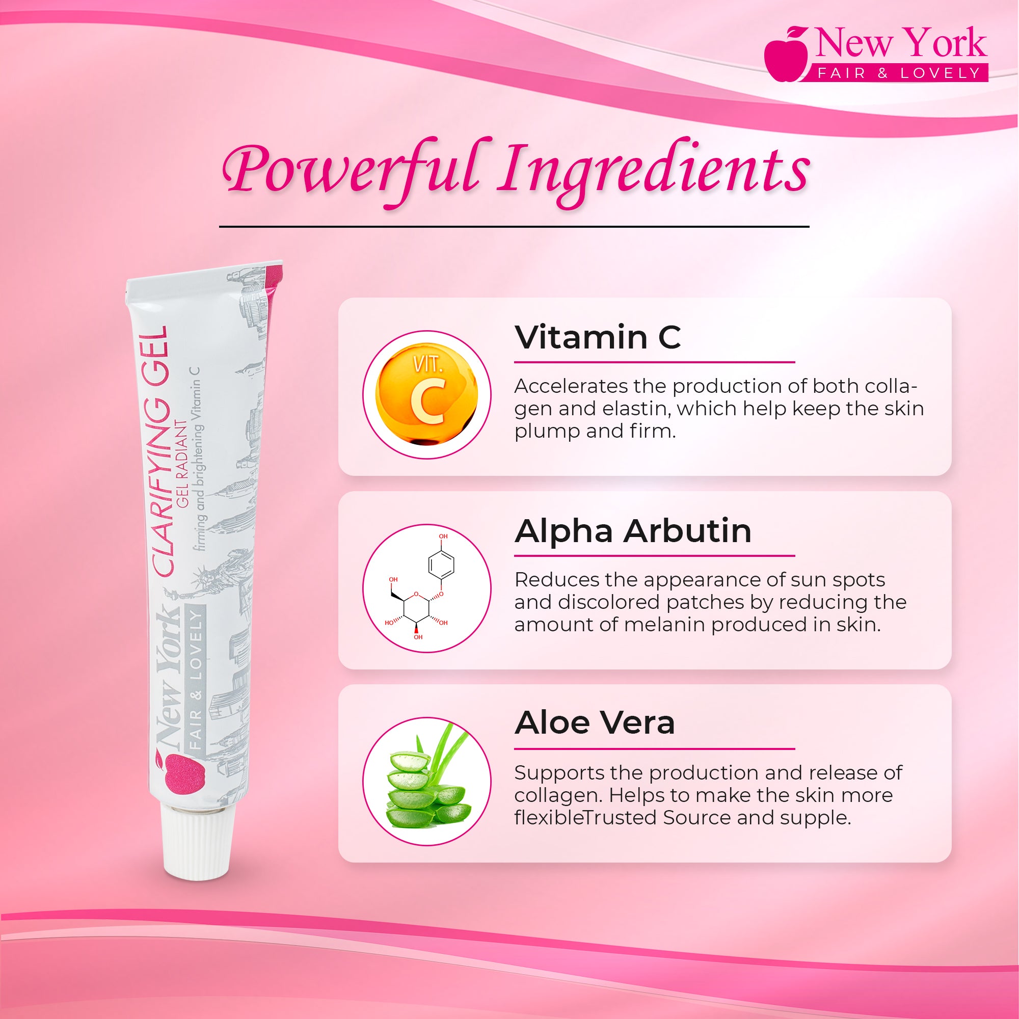 New York Fair & Lovely Clarifying Gel Tube 30ml