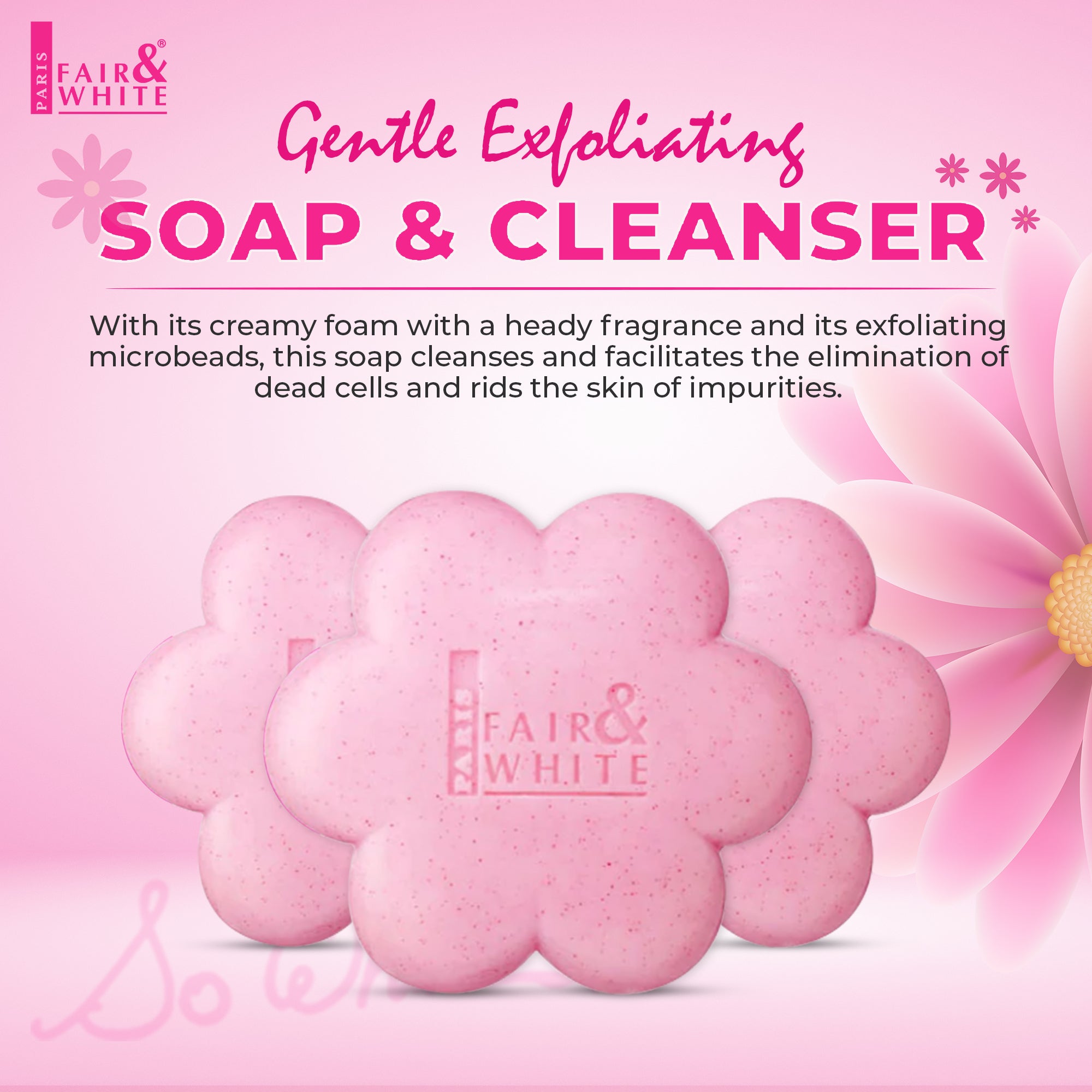 Fair And White So White Exfoliating Soap Bar 200g / 7 fl oz