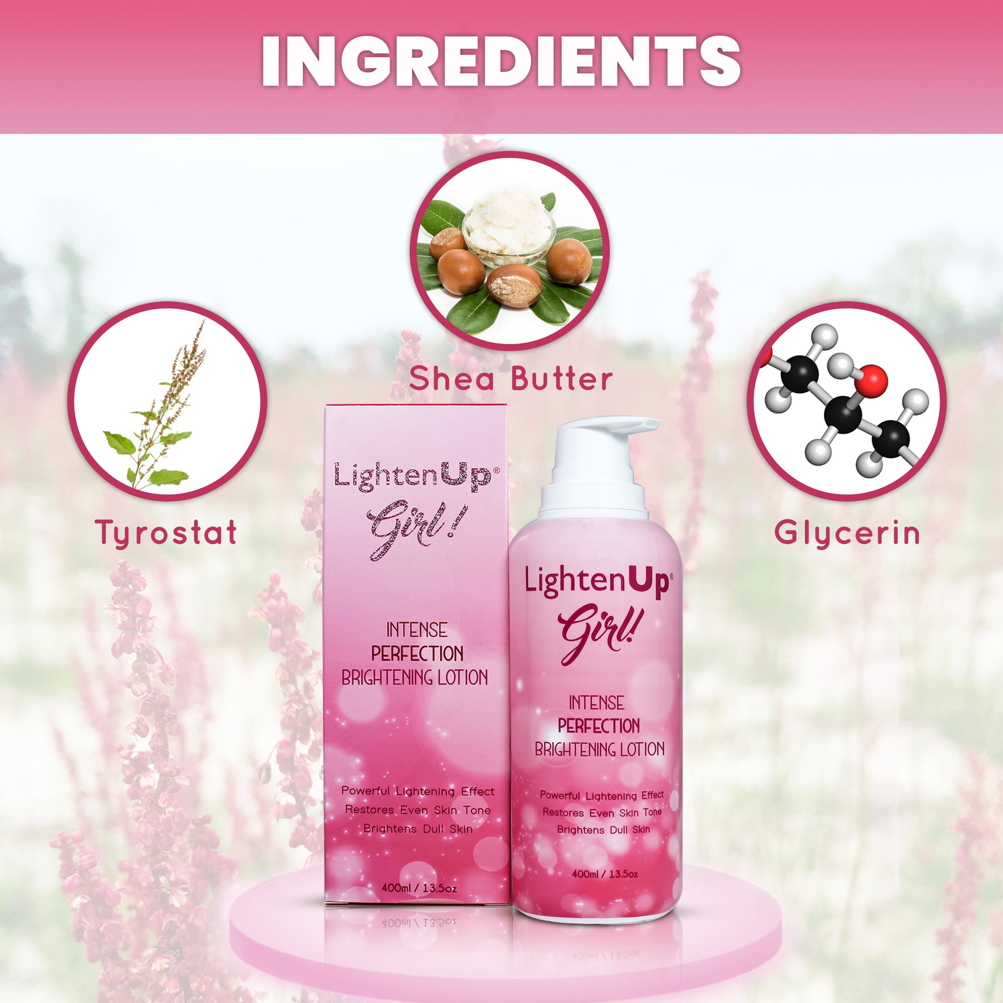 LightenUp Girl Intense Perfection Brightening Body Lotion 400ml / 13.5 fl oz