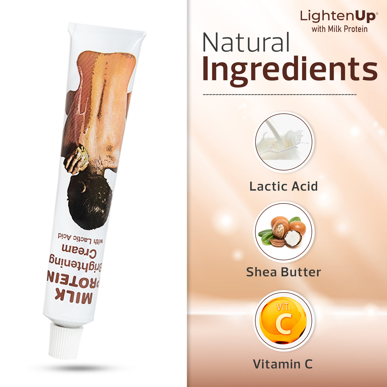 LightenUp Milk Protein Cream Tube 50g