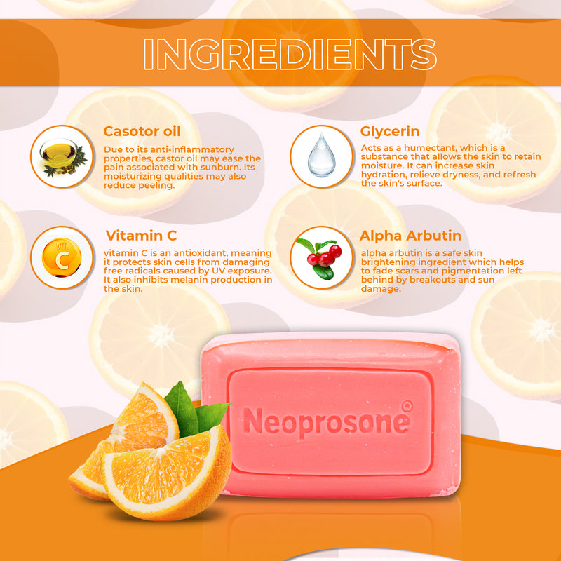 Savon Nettoyant Neoprosone à la Vitamine "C" 80g 
