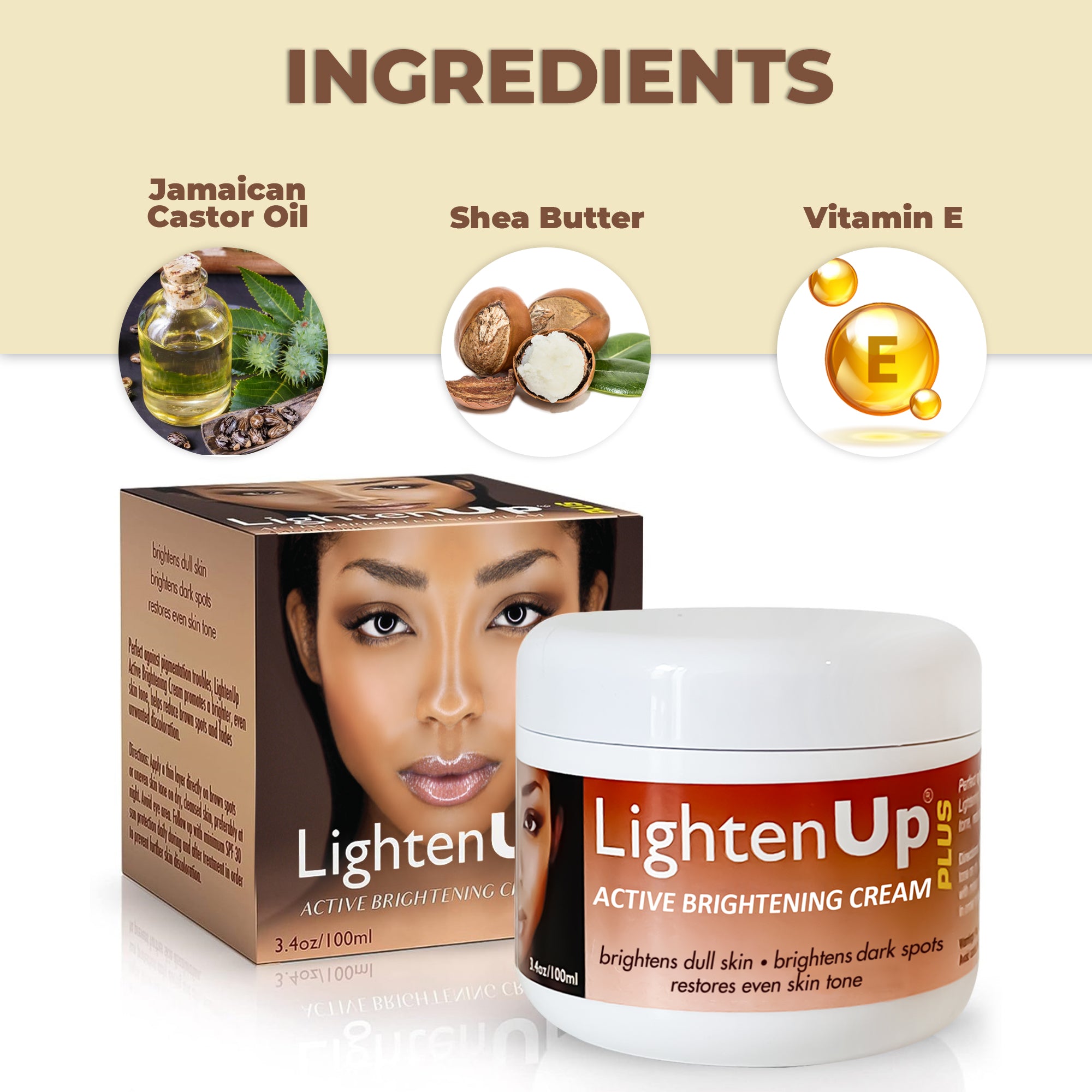 LightenUp Plus Active Lightening Cream 100ml / 3.4 oz