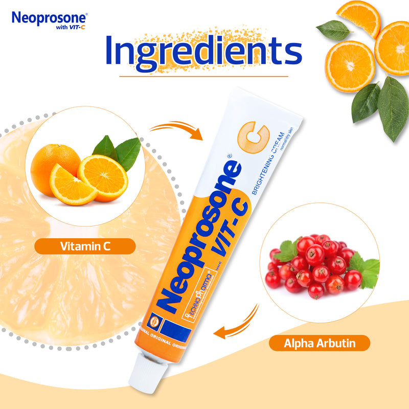 Crème Éclaircissante Néoprosone à la Vitamine C 50g 