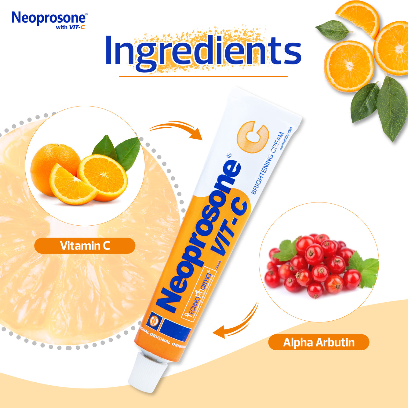Neoprosone Brightening Cream with Vitamin C 50g