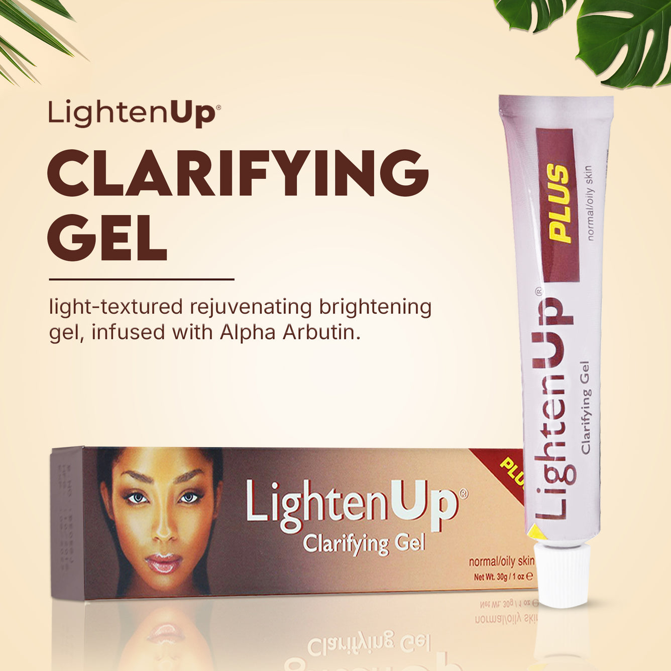 LightenUp Plus Clarifying Gel Tube With Alpha Arbutin 30g / 1 oz
