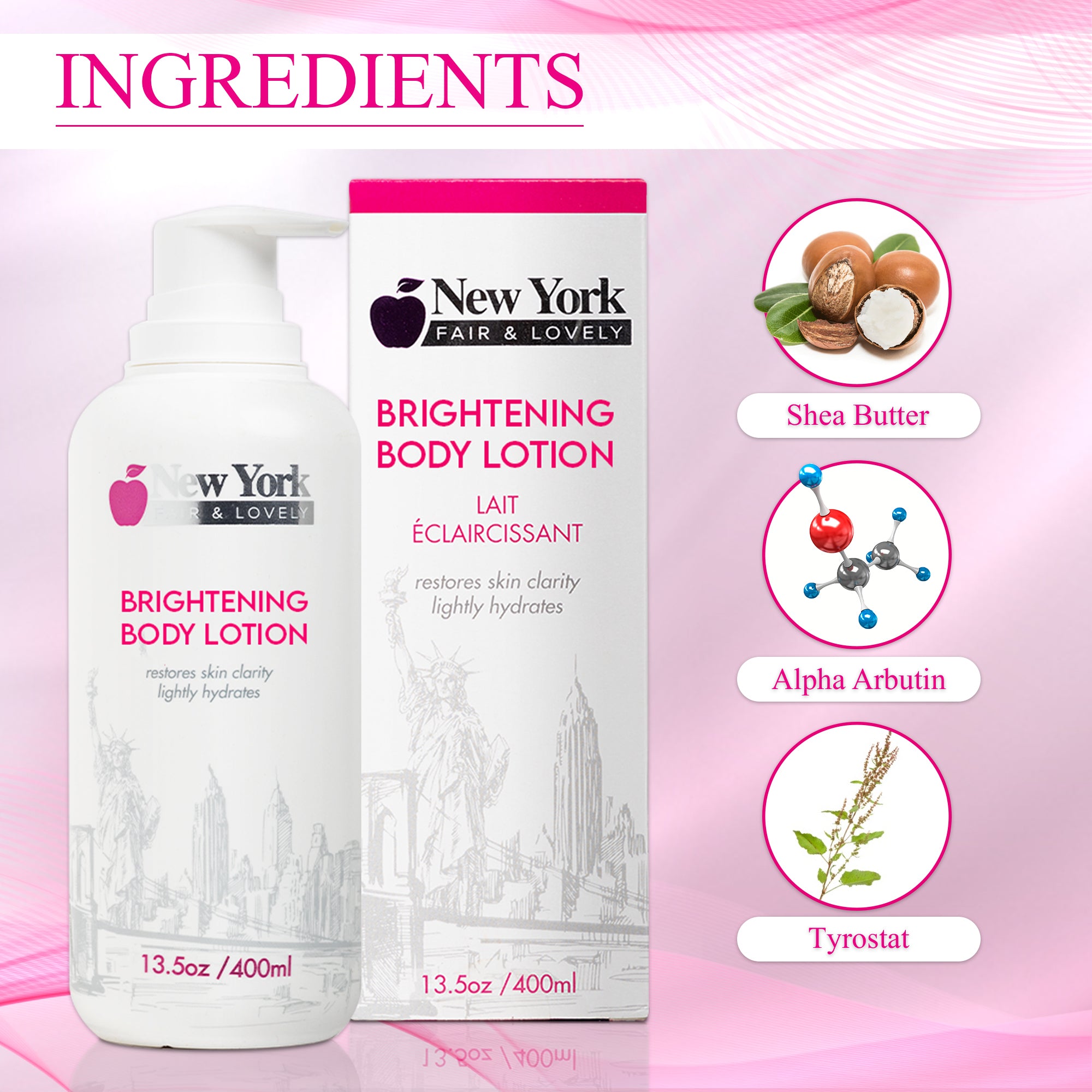 New York Fair & Lovely Body Brightening Lotion 400 ML