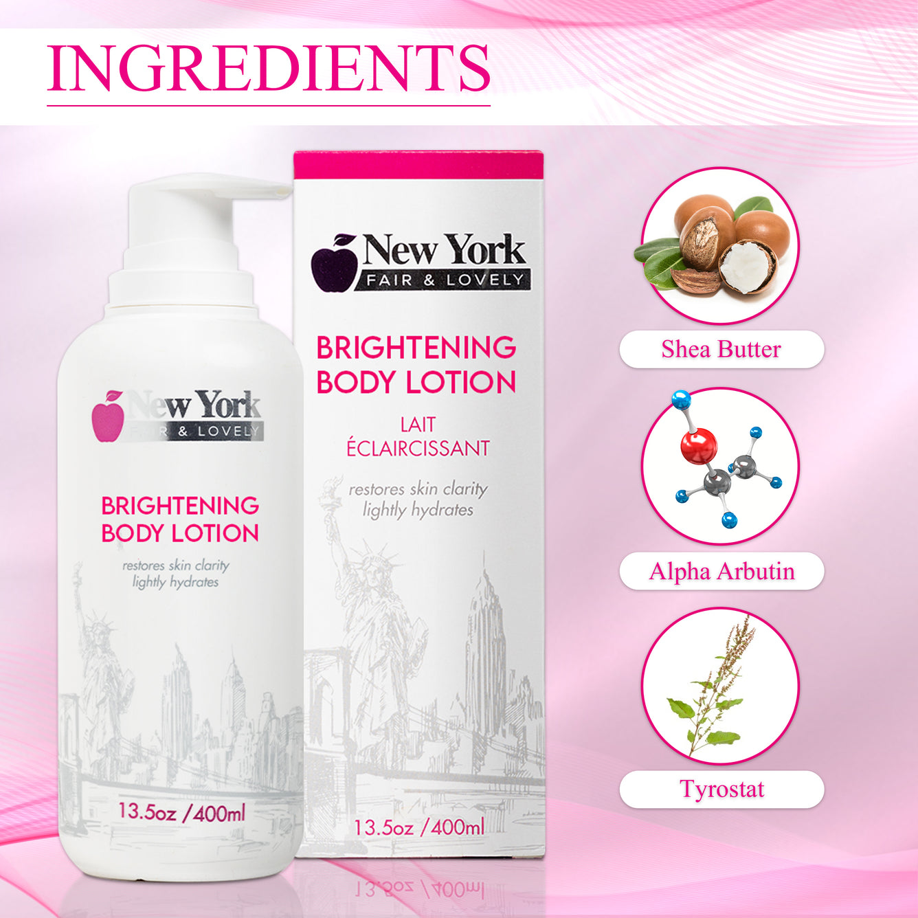 New York Fair & Lovely Body Brightening Lotion 400 ML