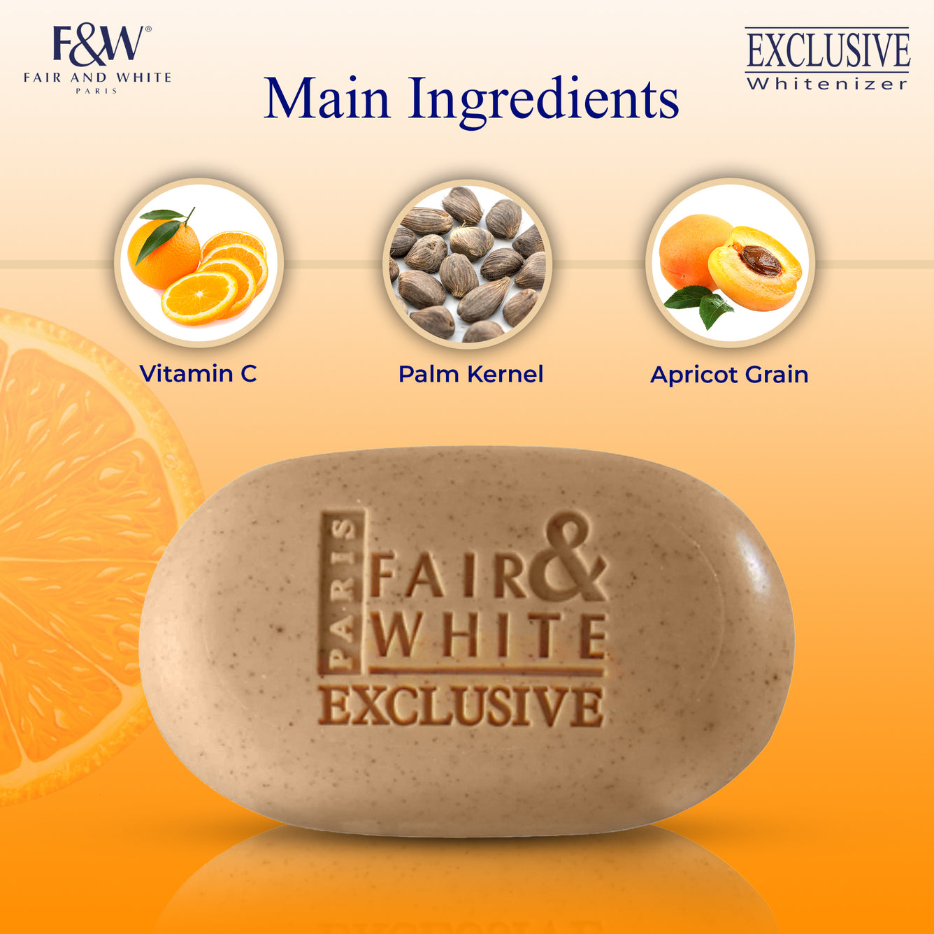 Fair and White Exclusive Soap With Pure Vitamin C 200gr