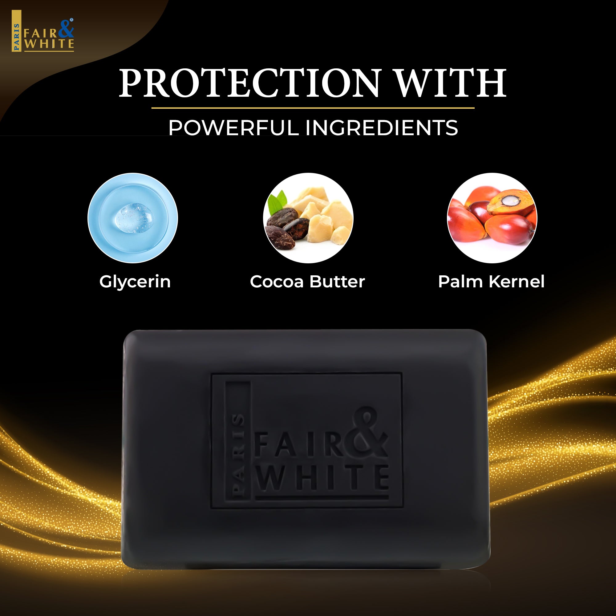 Savon Noir Anti-Bactérien Original Fair and White 200gr 