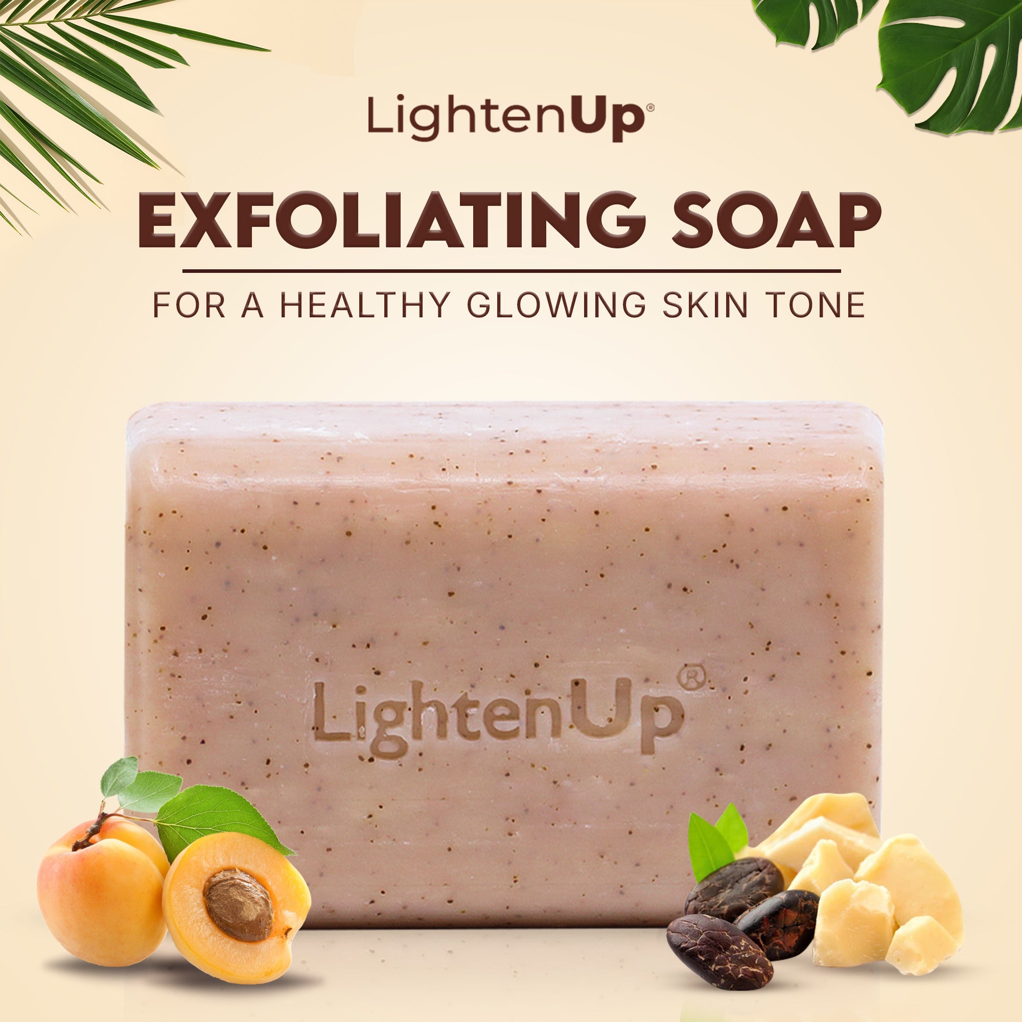LightenUp Plus Shea Butter Exfoliating Soap 200g / 7.1 fl oz