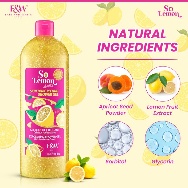So Lemon Exfoliating Shower Gel 940ml