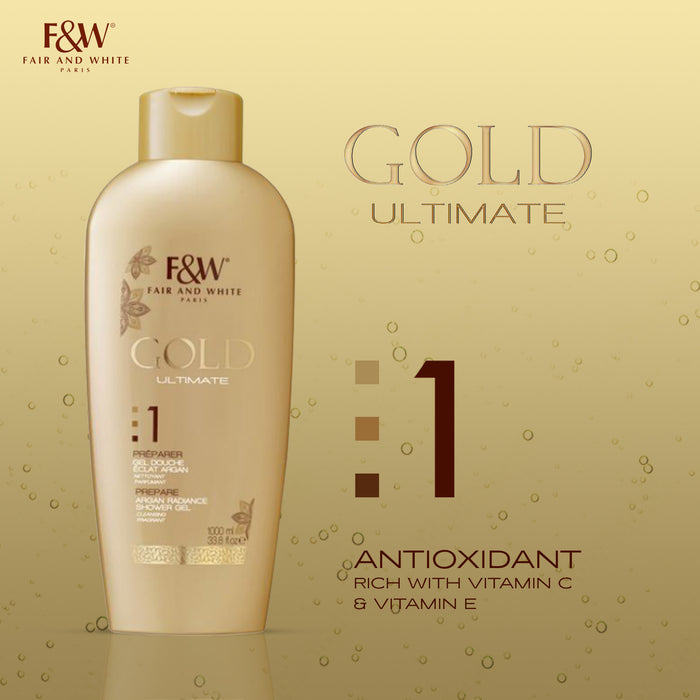 Gold Shower Gel with Argan Oil 1000 ml