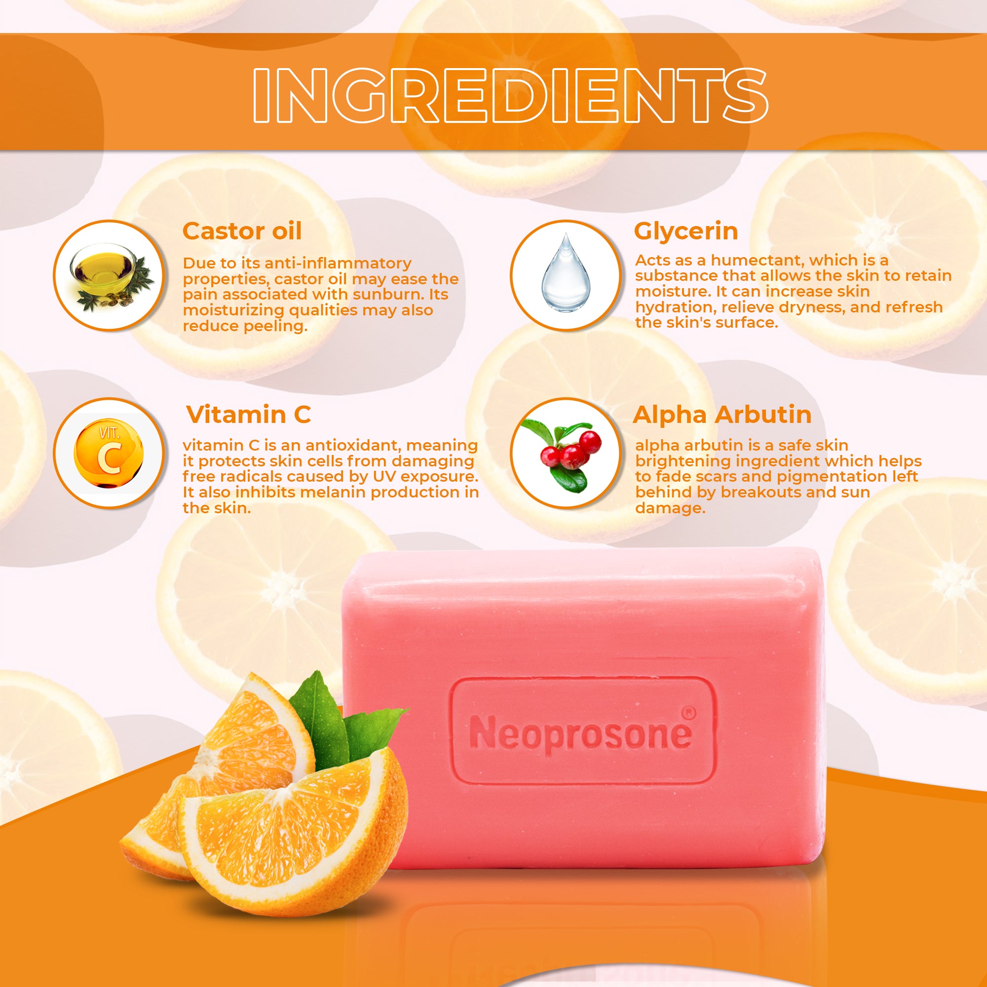 Savon Nettoyant Neoprosone à la Vitamine 