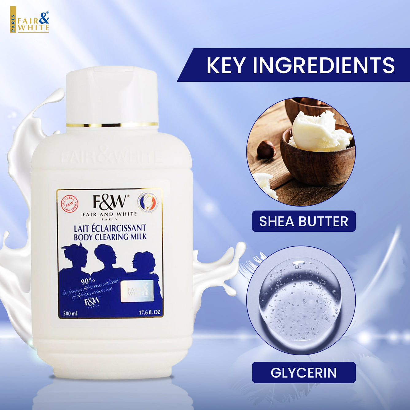 Fair and White Original Body Clearing Milk 500ml