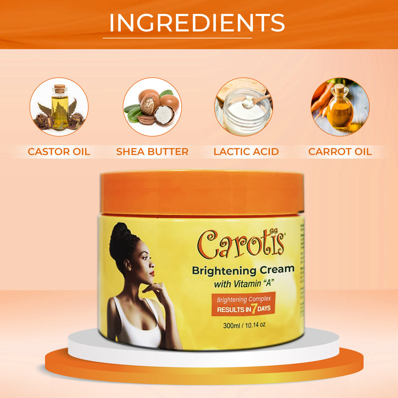 Carotis Brightening Cream Jar With Vitamin A 300ml / 10.14 fl oz