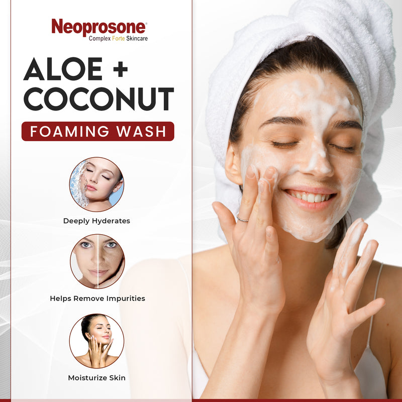 Neoprosone Foaming Wash With Aloe And Coconut 150ml / 5 fl oz