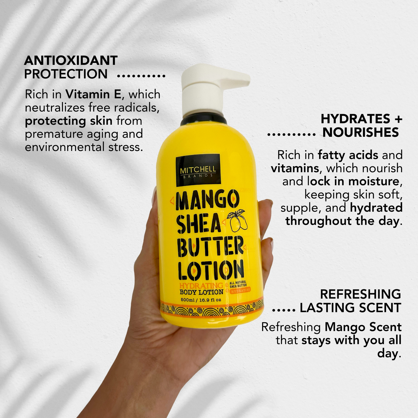 Mitchell Brands Mango Shea Butter Lotion- 500 ml