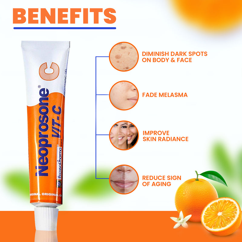 Gel Éclaircissant Néoprosone à la Vitamine "C" 30g 