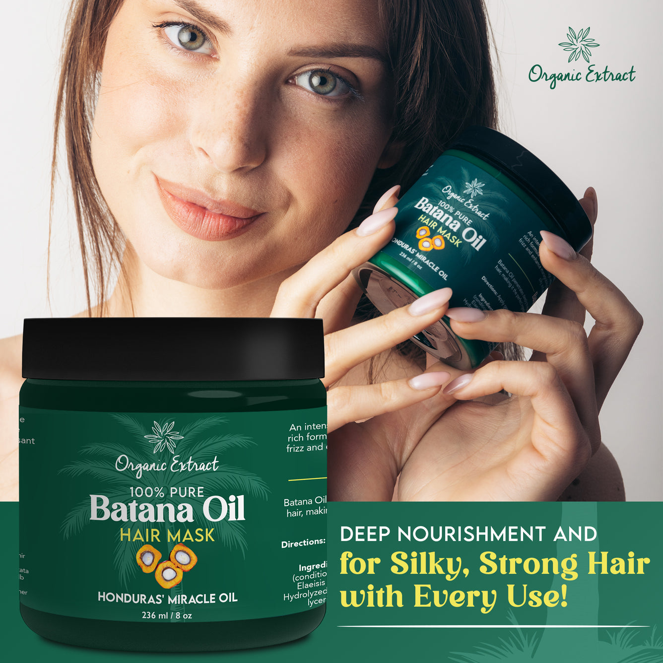 Organic Extract Batana Hair Mask (Deep Conditioner) 8 oz/236ml