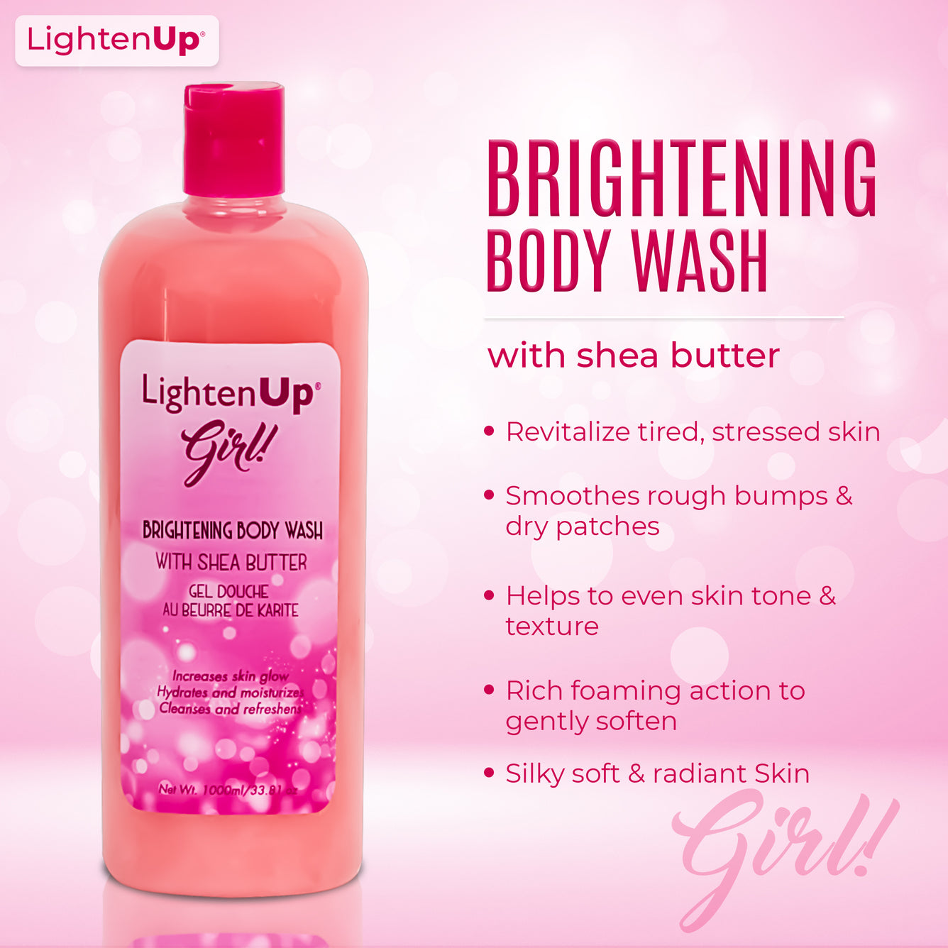 LightenUp Girl Shower Gel 1000ML
