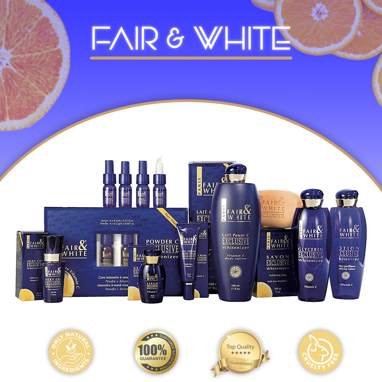 Savon Exclusif Fair and White à la Vitamine C Pure 200gr