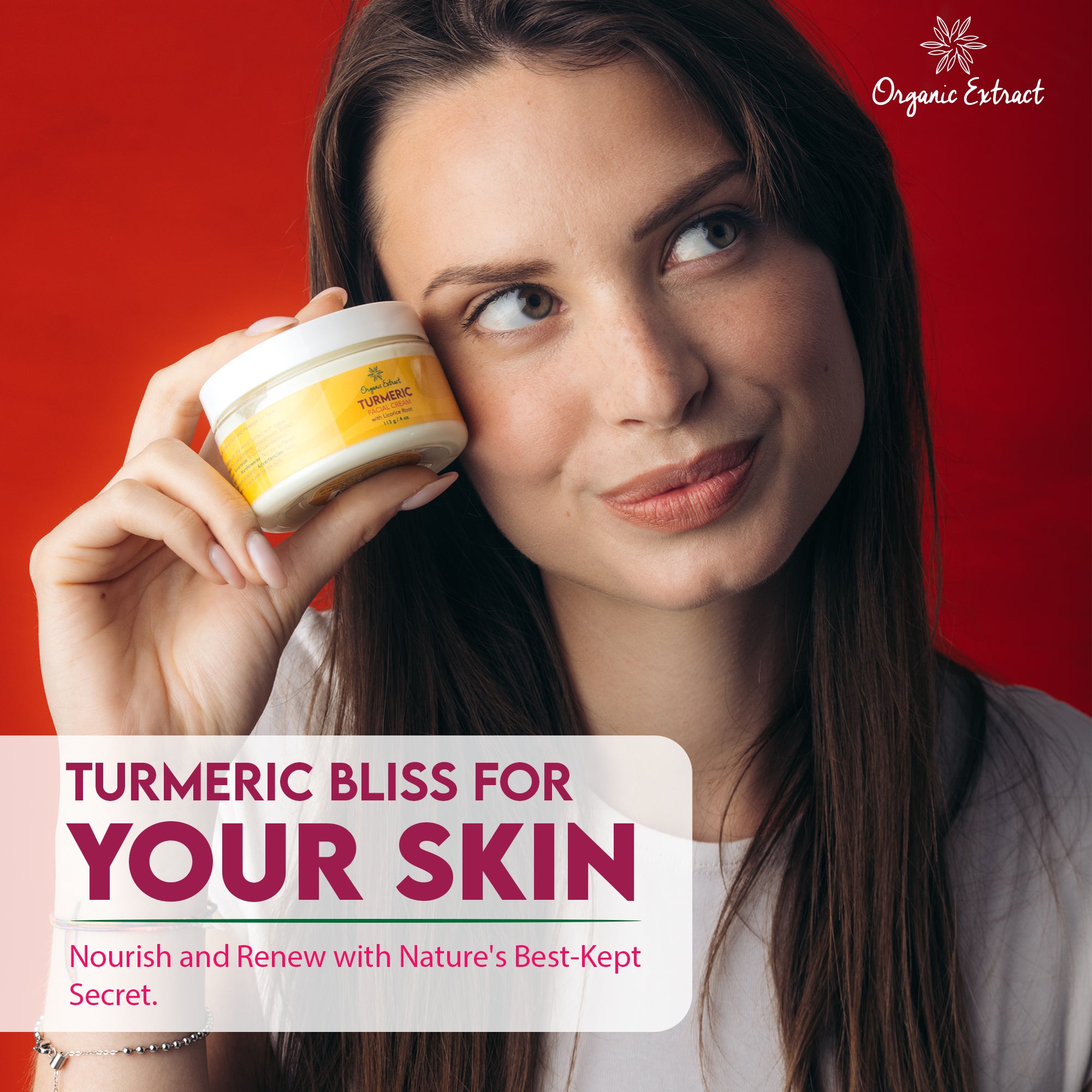 Organic Extract Turmeric Face Cream Jar 4oz