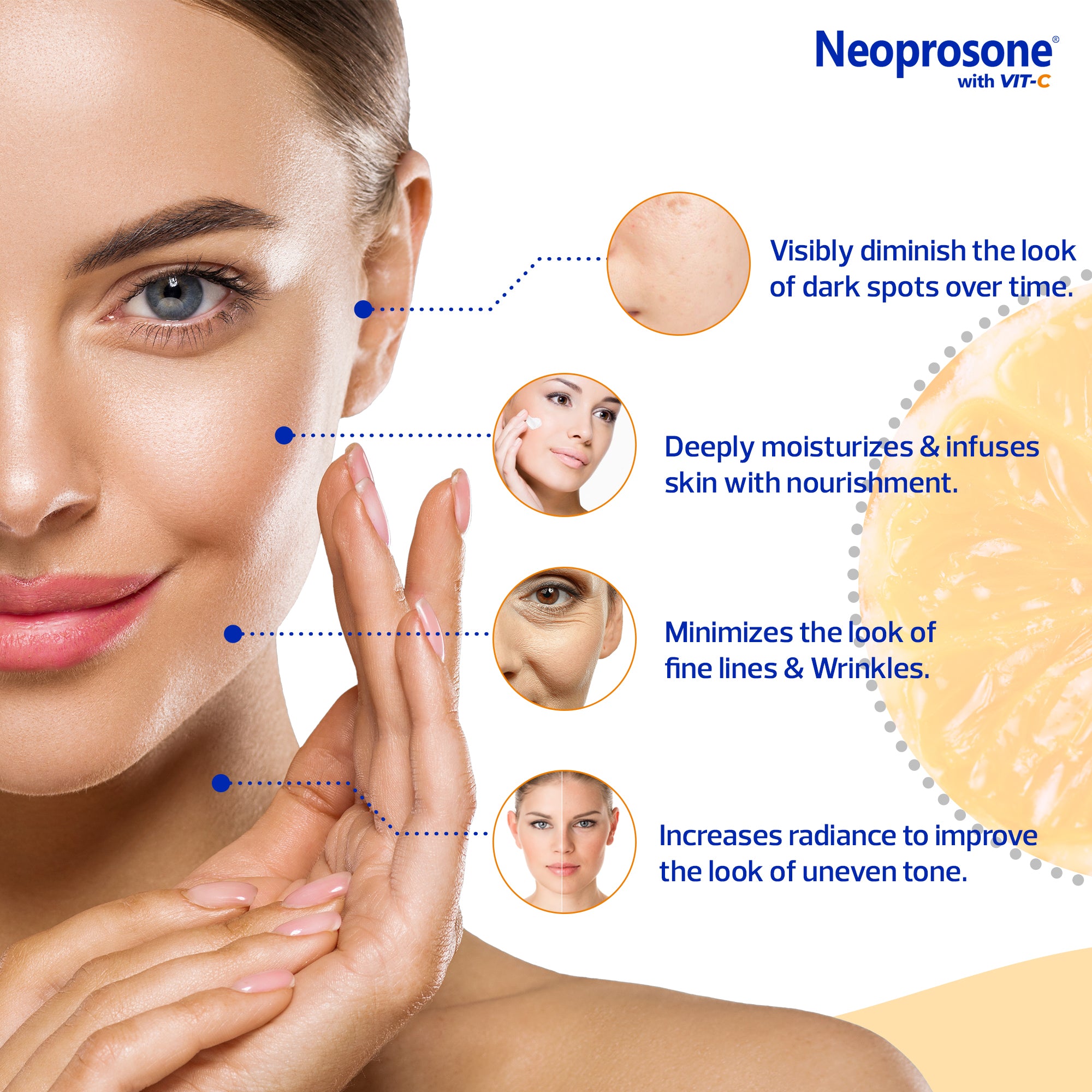Neoprosone Brightening Cream with Vitamin C 50g