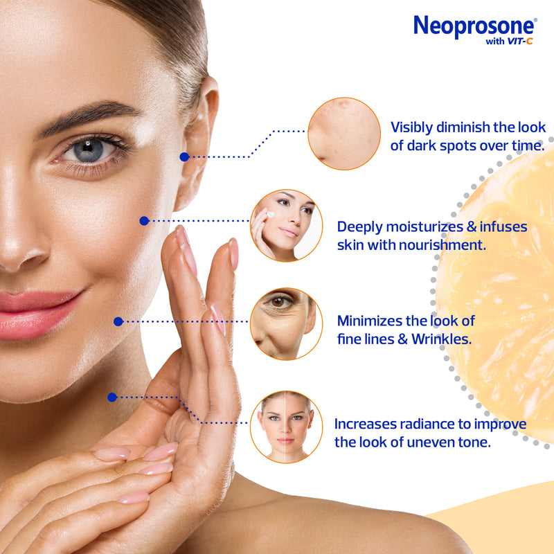 Crème Éclaircissante Néoprosone à la Vitamine C 50g 