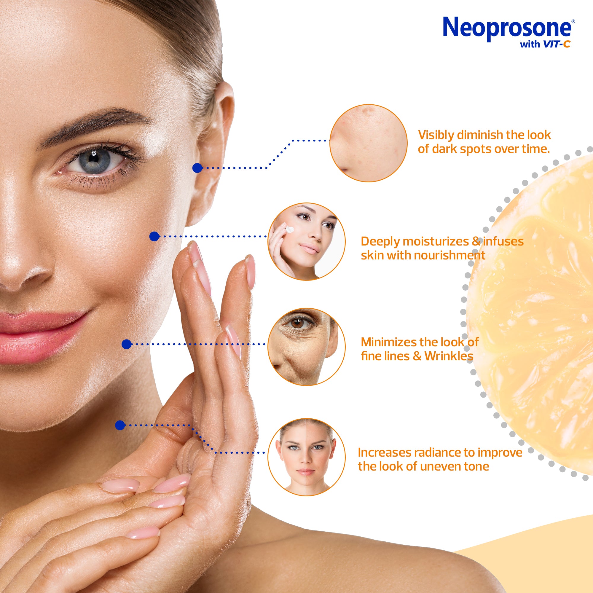 Neoprosone Brightening Cream with Vitamin C 50g