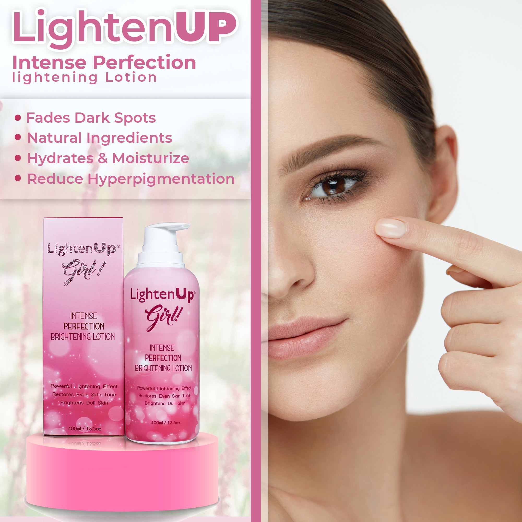 LightenUp Girl Intense Perfection Brightening Body Lotion 400ml / 13.5 fl oz