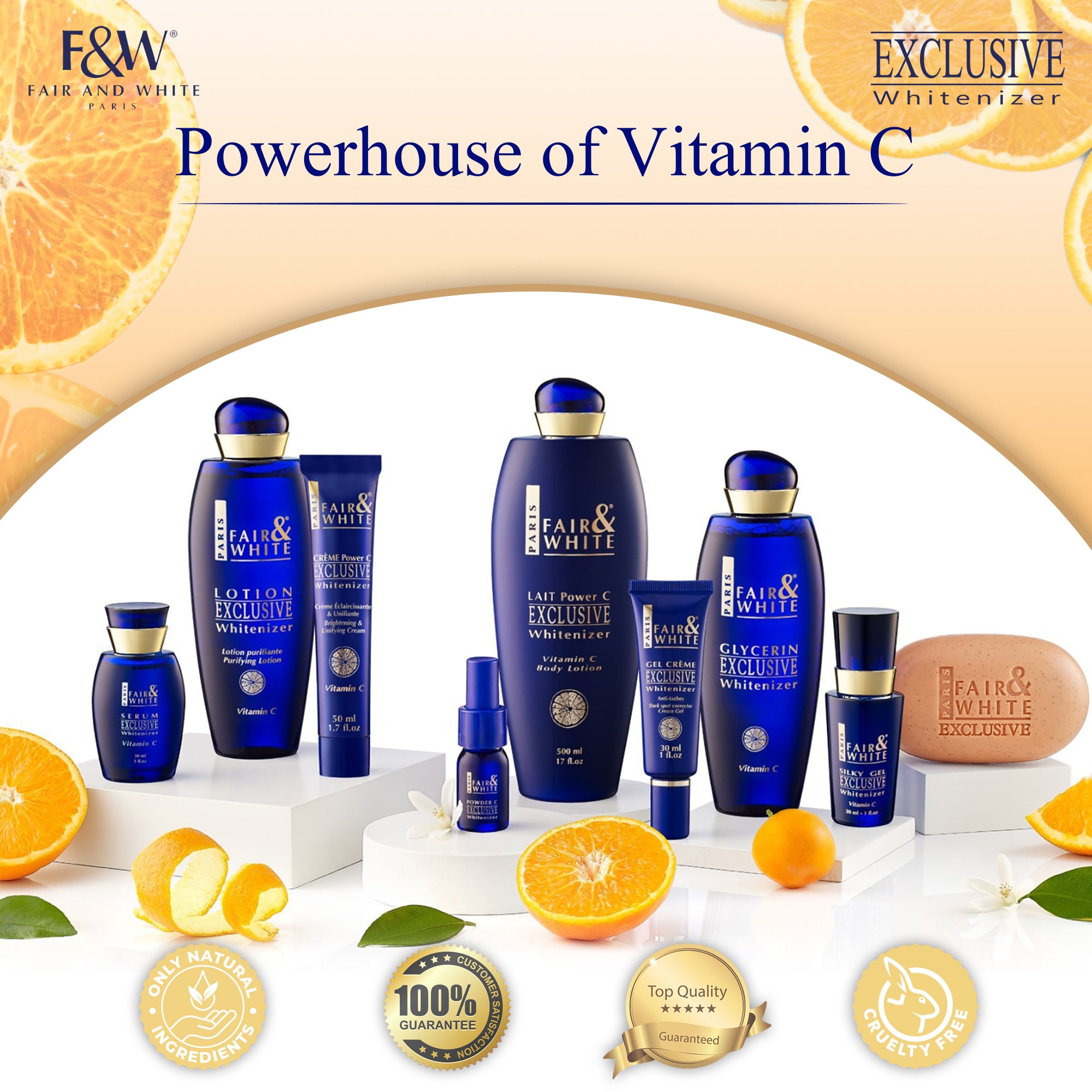 Fair and White Exclusive Soap With Pure Vitamin C 200gr