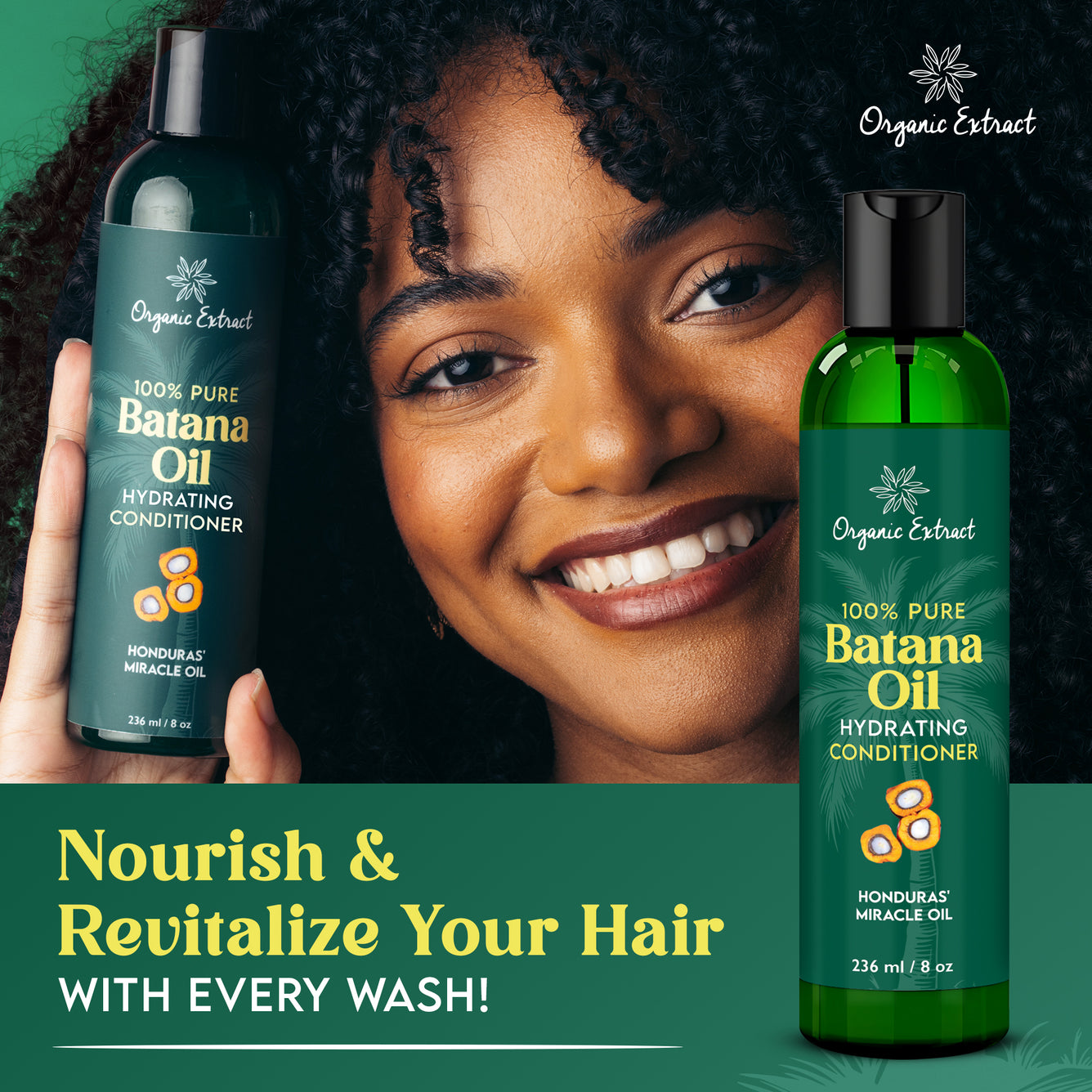 Organic Extract Batana Hair Conditioner 8 oz/ 236ml