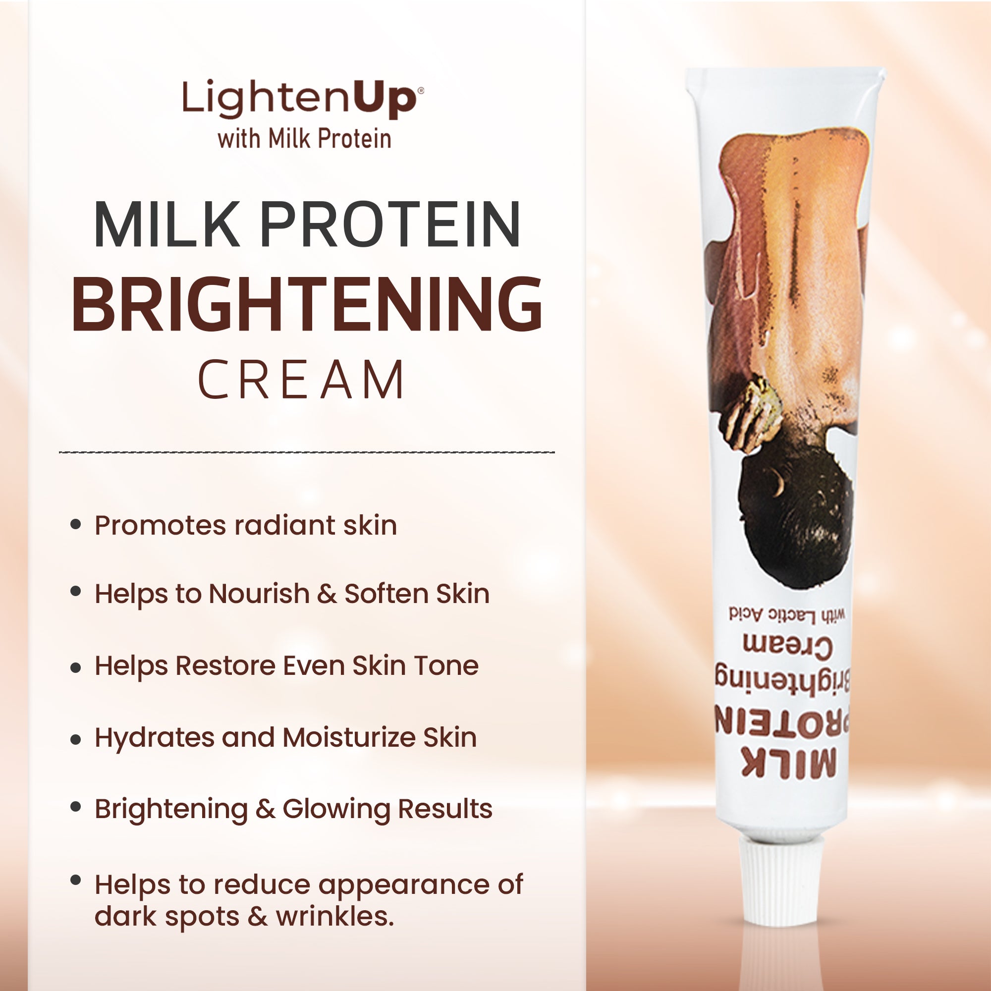 LightenUp Milk Protein Cream Tube 50g