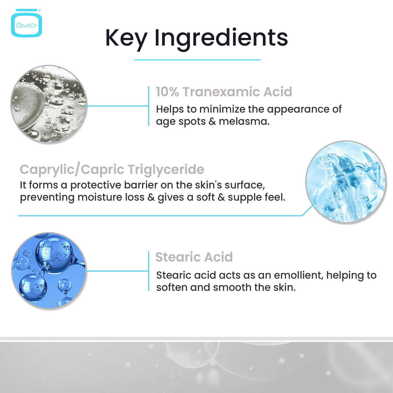 Omic+ 10% Tranexamic Acid Cream 30ml