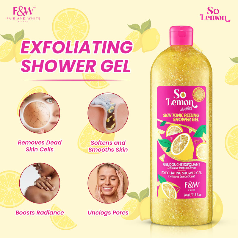 So Lemon Exfoliating Shower Gel 940ml