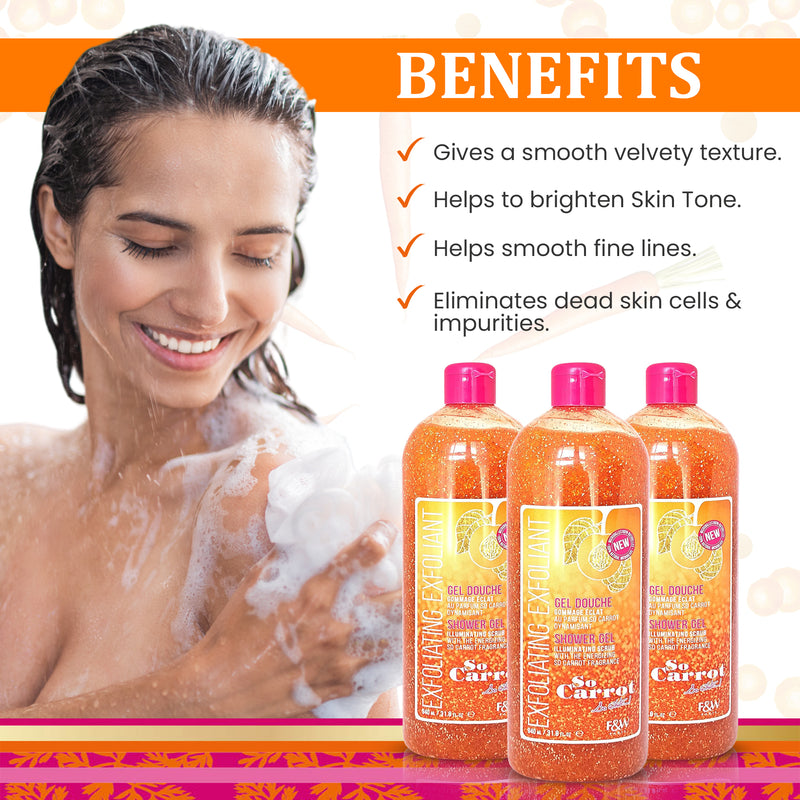 So Carrot Exfoliating Shower Gel 940ml