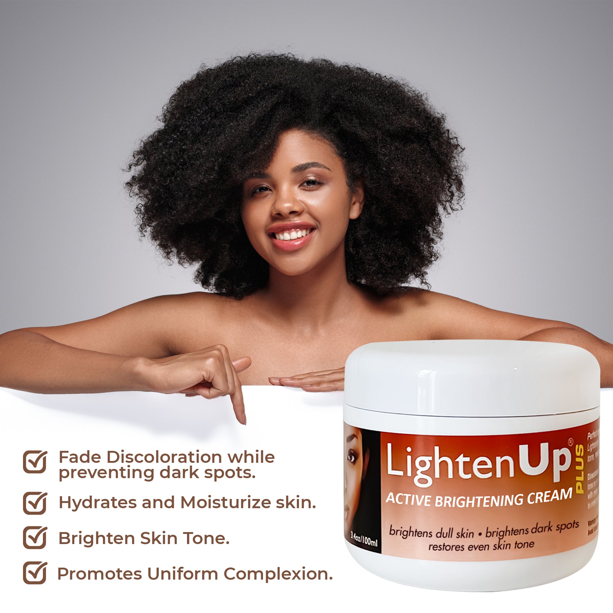 LightenUp Plus Active Lightening Cream 100ml / 3.4 oz
