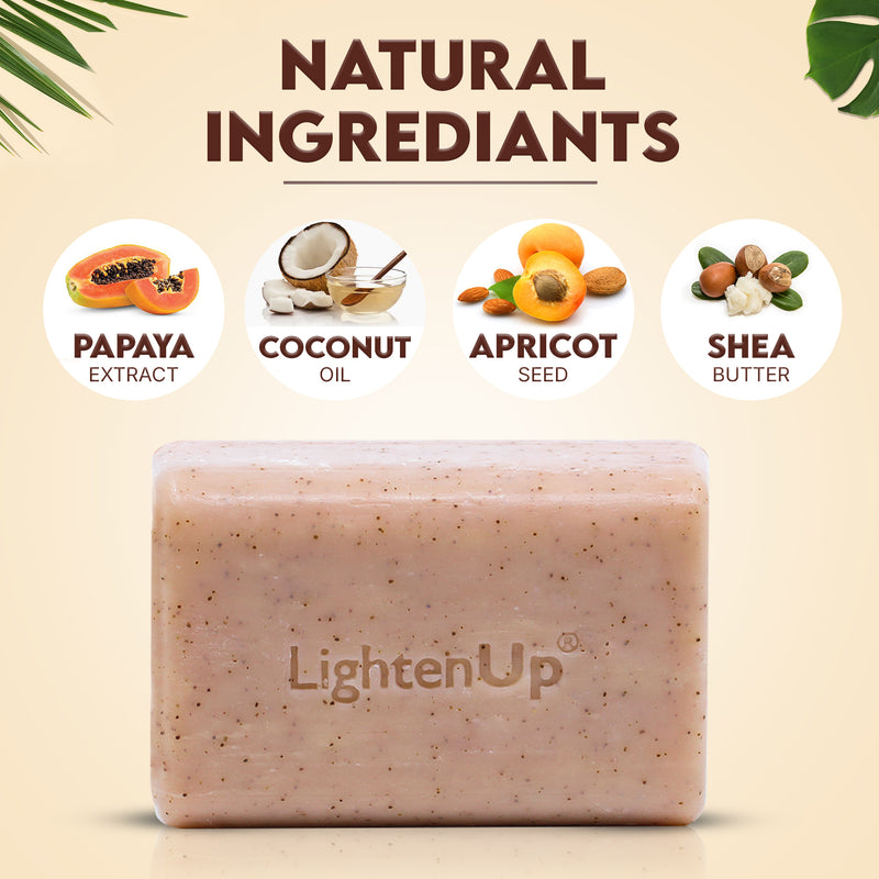 LightenUp Plus Shea Butter Exfoliating Soap 200g / 7.1 fl oz