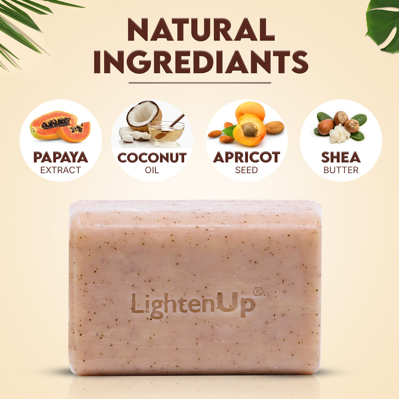 LightenUp Plus Shea Butter Exfoliating Soap 200g / 7.1 fl oz