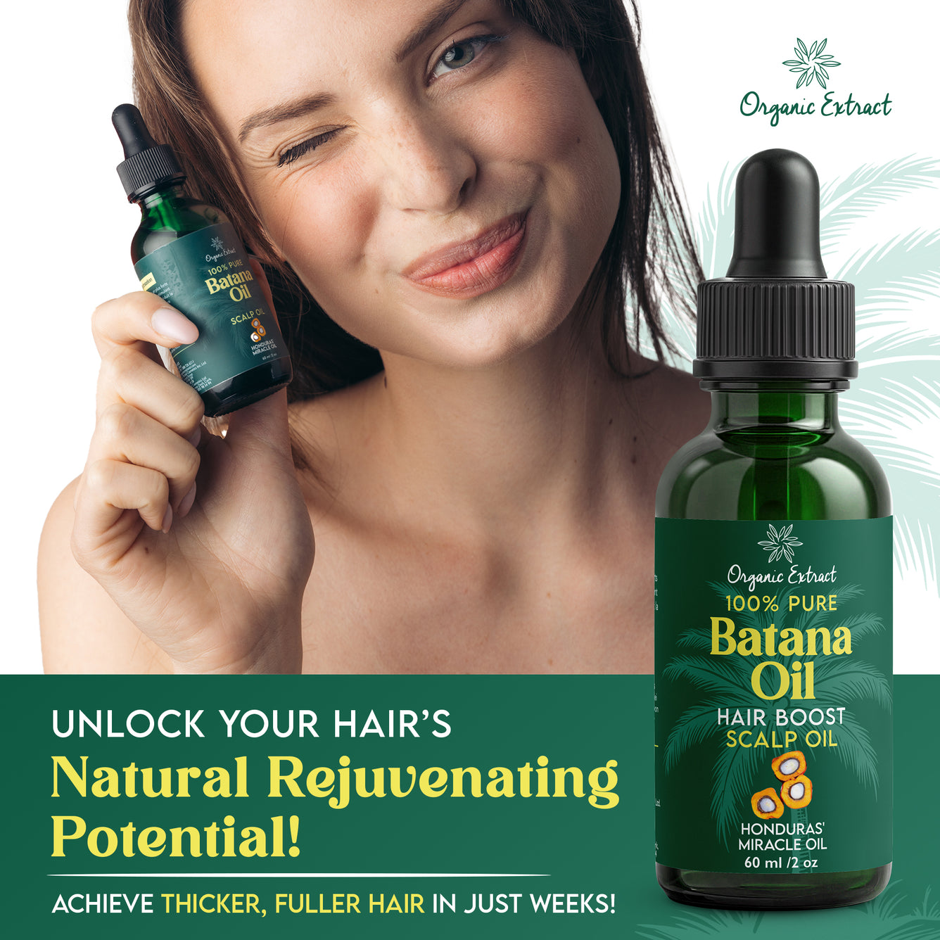 Organic Extract Batana Oil Hair Growth Scalp Oil 60ml / 2 fl oz
