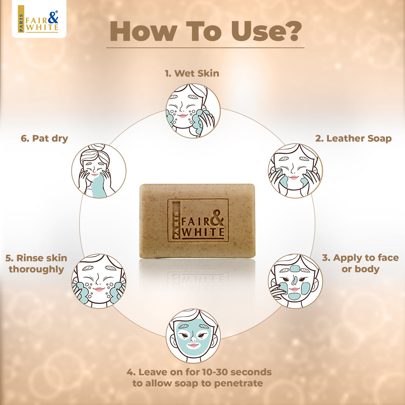 Fair and White Original White Exfoliating Soap 200g