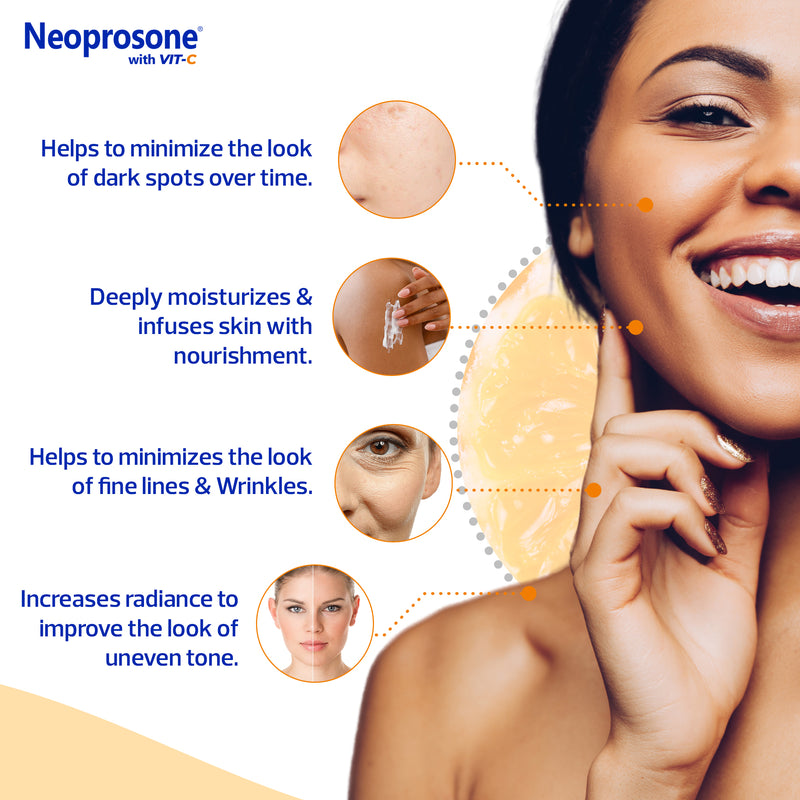 Neoprosone Brightening Moisturizer Body Lotion With Vitamin C 500ml / 16.9 fl oz