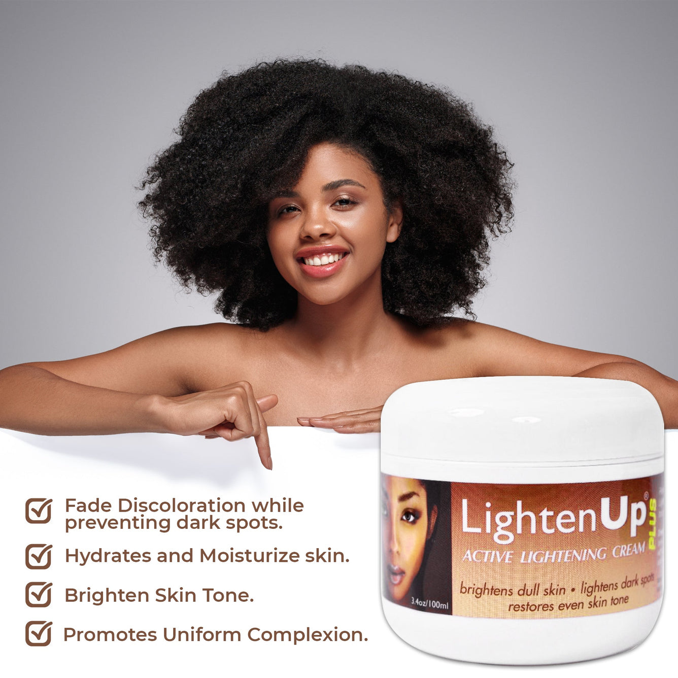 LightenUp PLUS Crème Éclaircissante Active 100 ML 