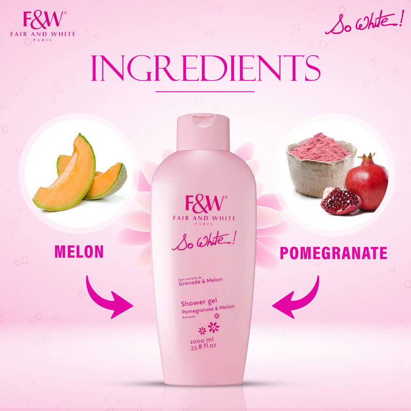 So White Brightening Shower Gel 1000ml