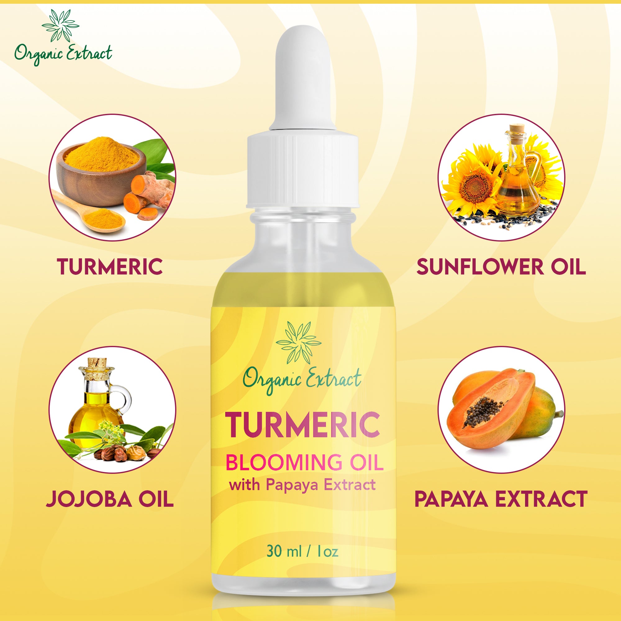 Organic Extract Turmeric Oil 30ml