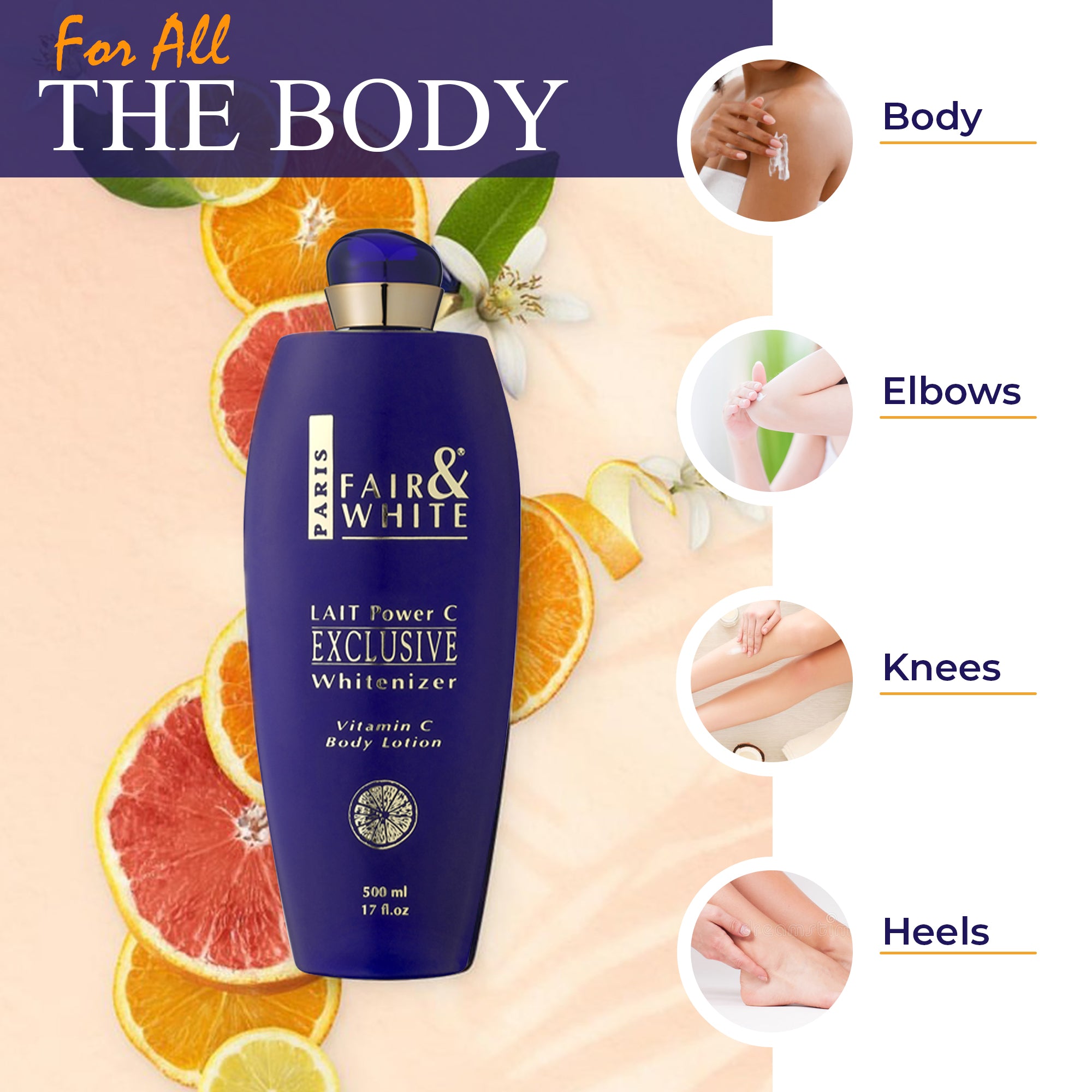 Fair and White Exclusive Body Lotion With Pure Vitamin C 500ml