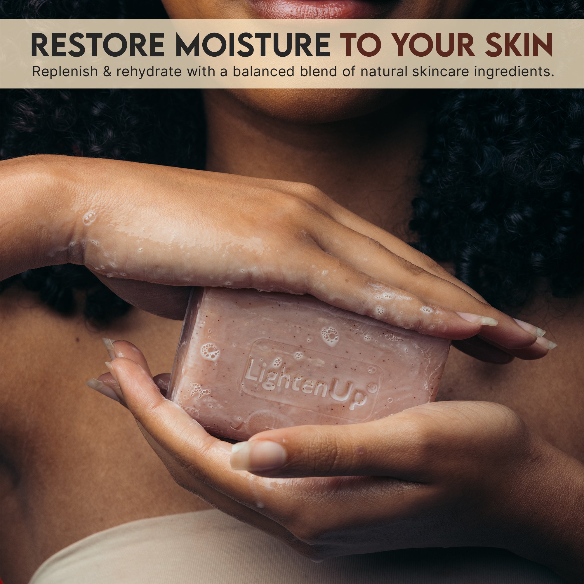 LightenUp Plus Shea Butter Exfoliating Soap 200g / 7.1 fl oz