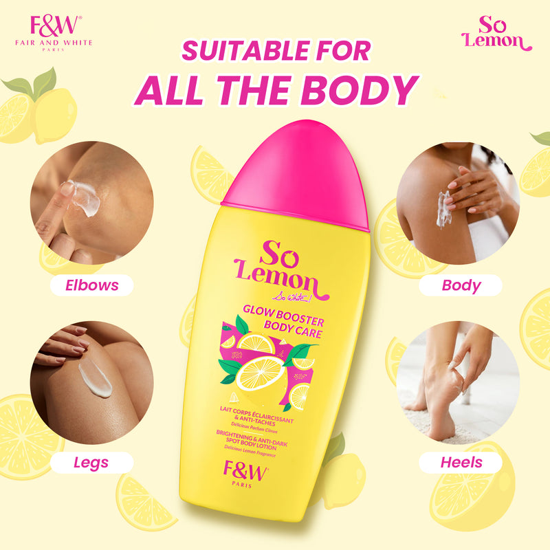 So Lemon Brightening Glow Booster Body Lotion 500ml