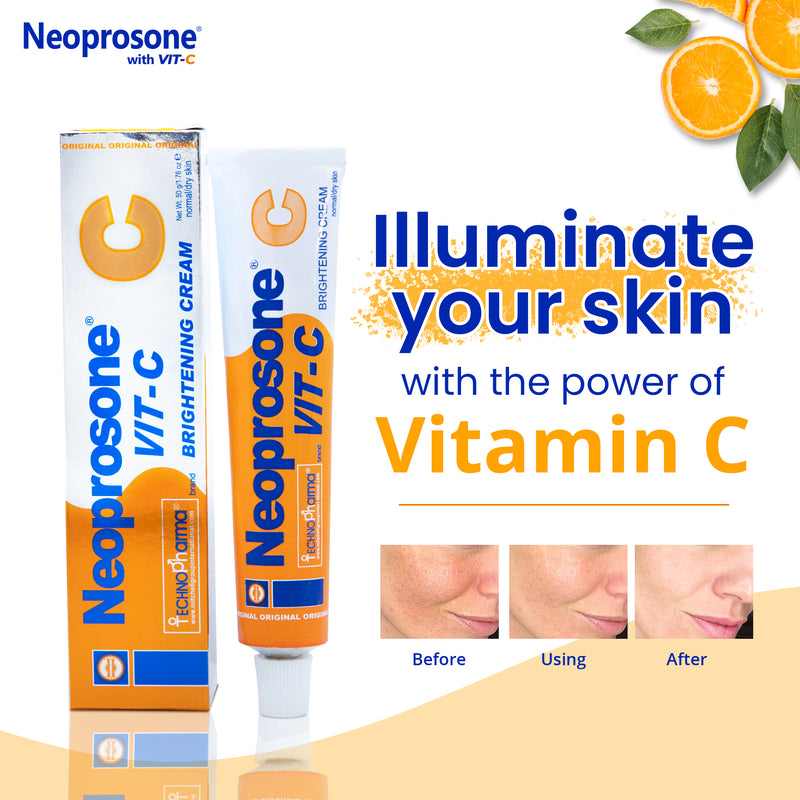 Crème Éclaircissante Néoprosone à la Vitamine C 50g 