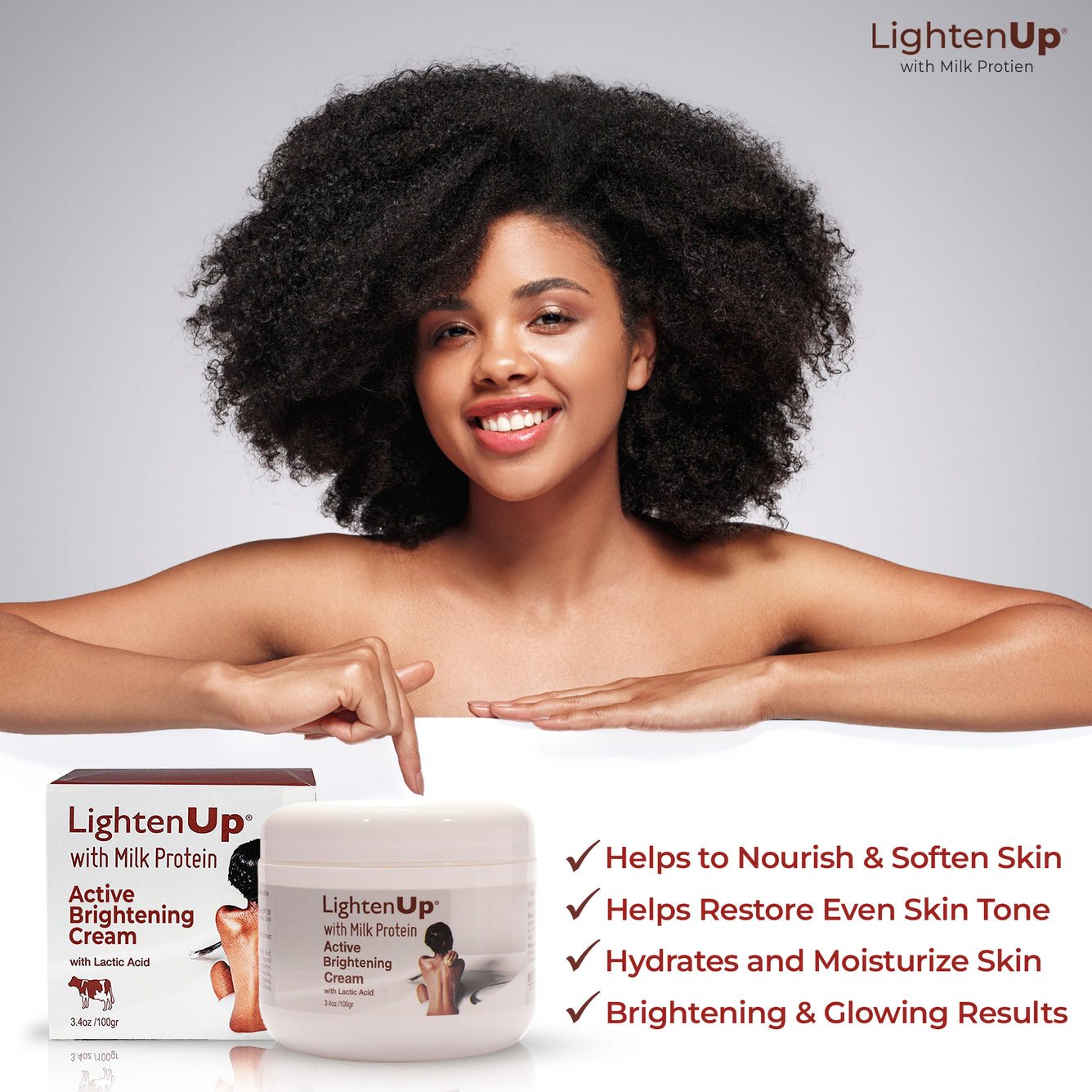 LightenUp Milk Active Lightening Cream 100 ML